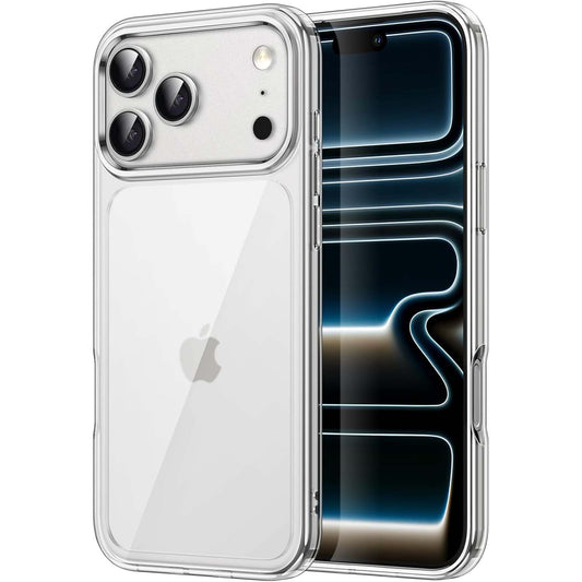 Crystal Clear Case for iPhone 17 Pro Max 6.3" (2025) - Anti-Yellowing Hard Back, Slim Shockproof Bumper, Wireless Charging Compatible