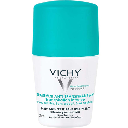 Vichy 48H Anti-Perspirant Deodorant - Intensive Treatment for Long-Lasting Protection & Freshness, 50ml