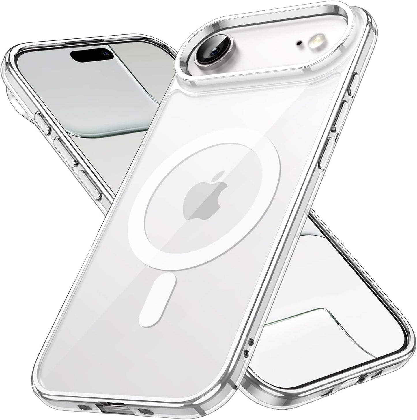 Magnetic Case for iPhone 17 Air - MagSafe Compatible, Shockproof Clear Bumper Cover, Anti-Scratch Back for 6.5" Display