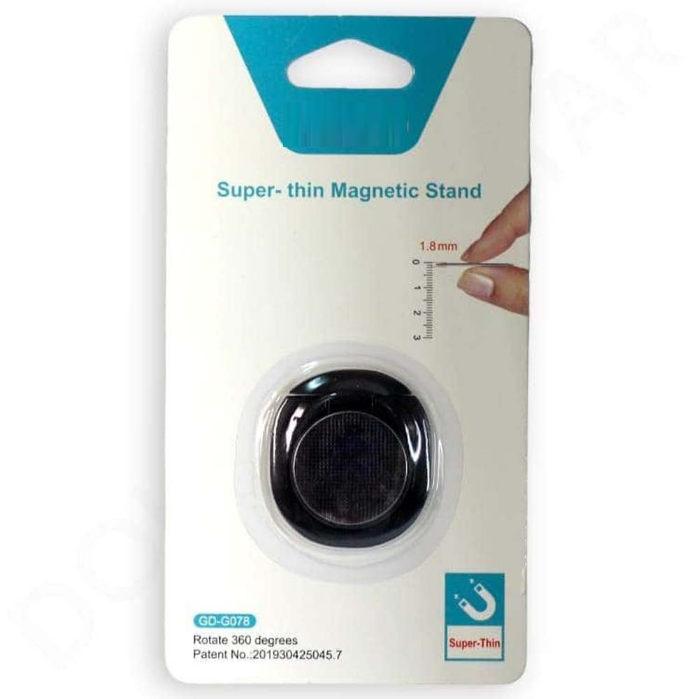 GD-G078 Super-Thin Magnetic Stand - Ultra-Slim, Strong & Portable Phone Holder for Desk, Car & Travel Use (Multi-Colour)