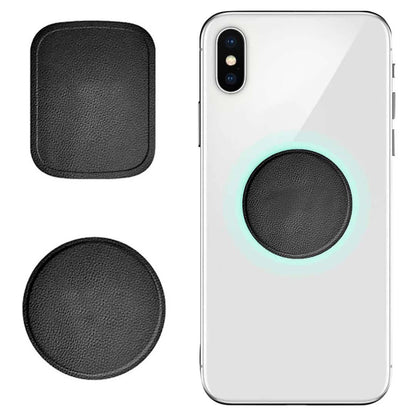 GD-G030 2-in-1 Magnetic Phone Holder - Leather Stand & Car Mount with Strong Magnet for Smartphones