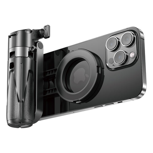 P15mini-C Magnetic Selfie Stick - Bluetooth Remote, 47.5cm Extendable, Multifunctional Camera Assistant for iPhone/Android