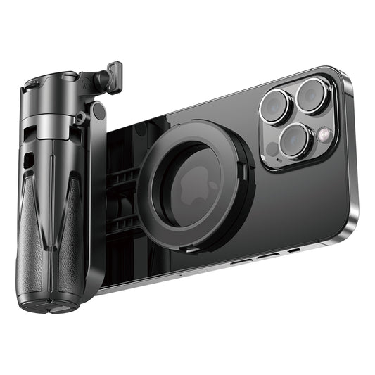 P15mini-C Magnetic Selfie Stick - Bluetooth Remote, 47.5cm Extendable, Multifunctional Camera Assistant for iPhone/Android