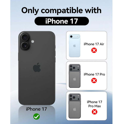 Crystal Clear Case for iPhone 17 6.3" (2025) - Anti-Yellowing Hard Back, Slim Shockproof Bumper, Wireless Charging Compatible