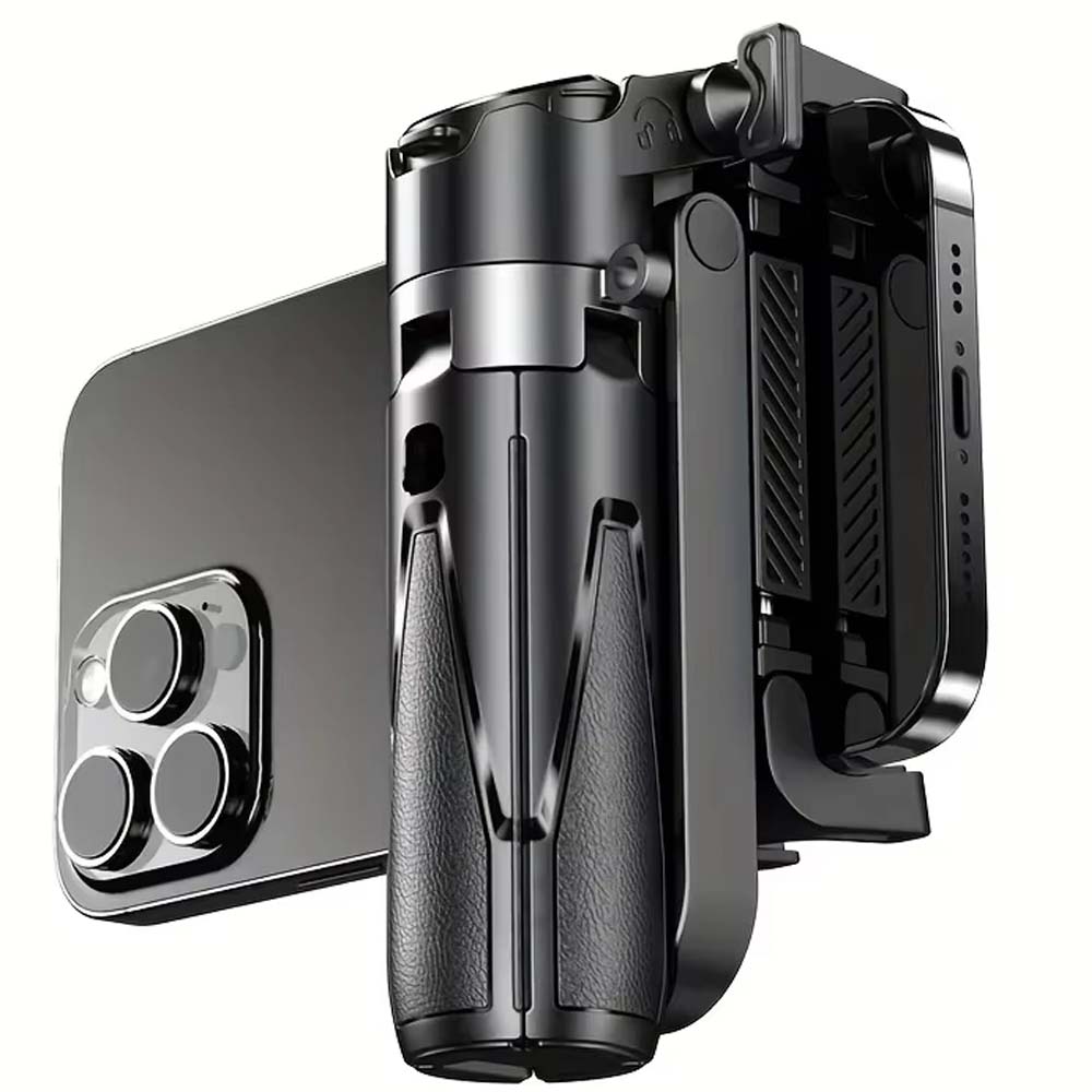 P15T Mini Selfie Stick Tripod - Extendable Phone Stand with Wireless Remote for Android & iPhone Vlogging, Portable Travel Tripod