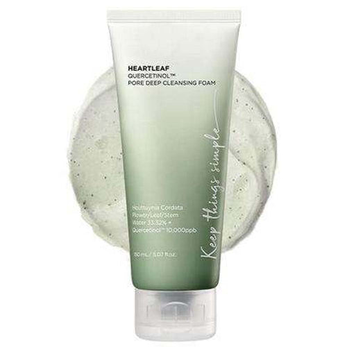 ANUA Heartleaf Quercetinol Pore Cleansing Foam - Deep Cleansing & Moisture Balance for All Skin Types, 150ml