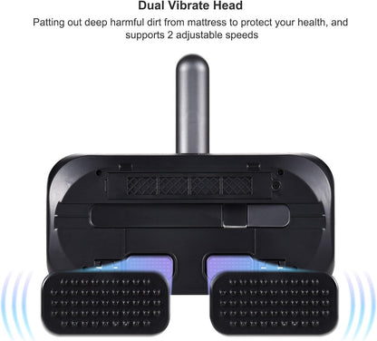 100W Cordless Mattress Vacuum - UV Bed Cleaner with 8000Pa Suction, 2 Speeds & 250ml Dust Cup for Bedding & Clothes